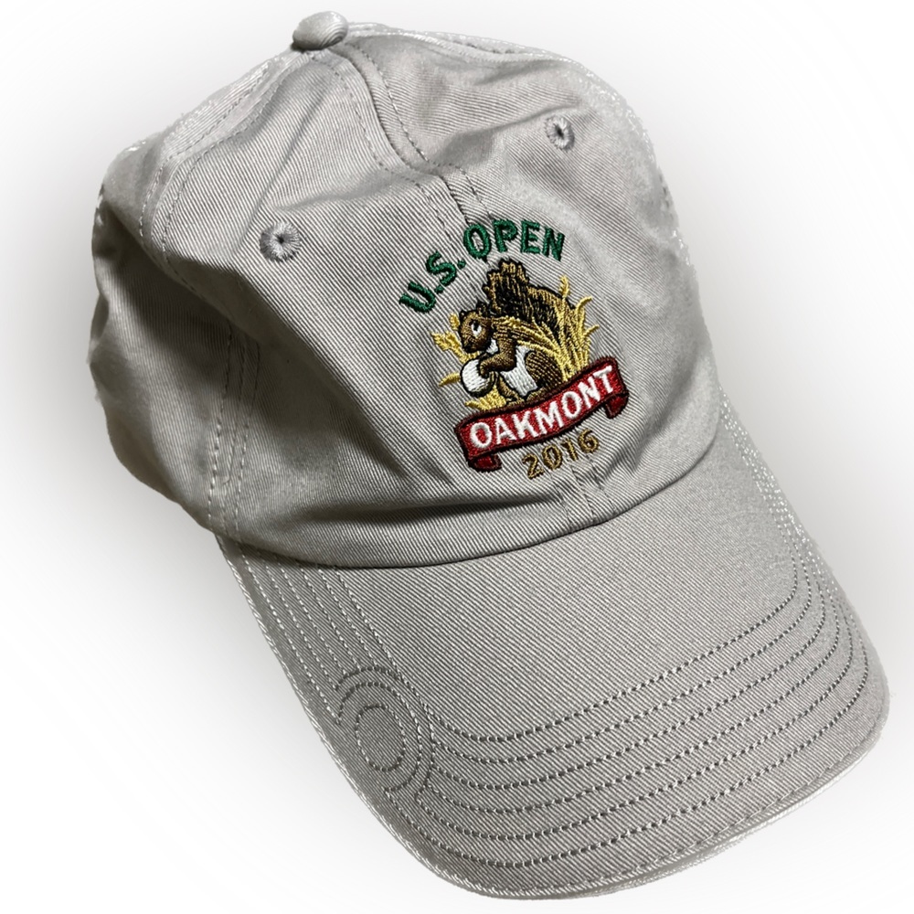 Us Open Oakmont Golf Hat 2016 USGA Member Tan Strapback Embroidered 100% Cotton